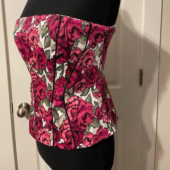 White House | Black Market floral bustier sz 6 - Picture 9 of 9